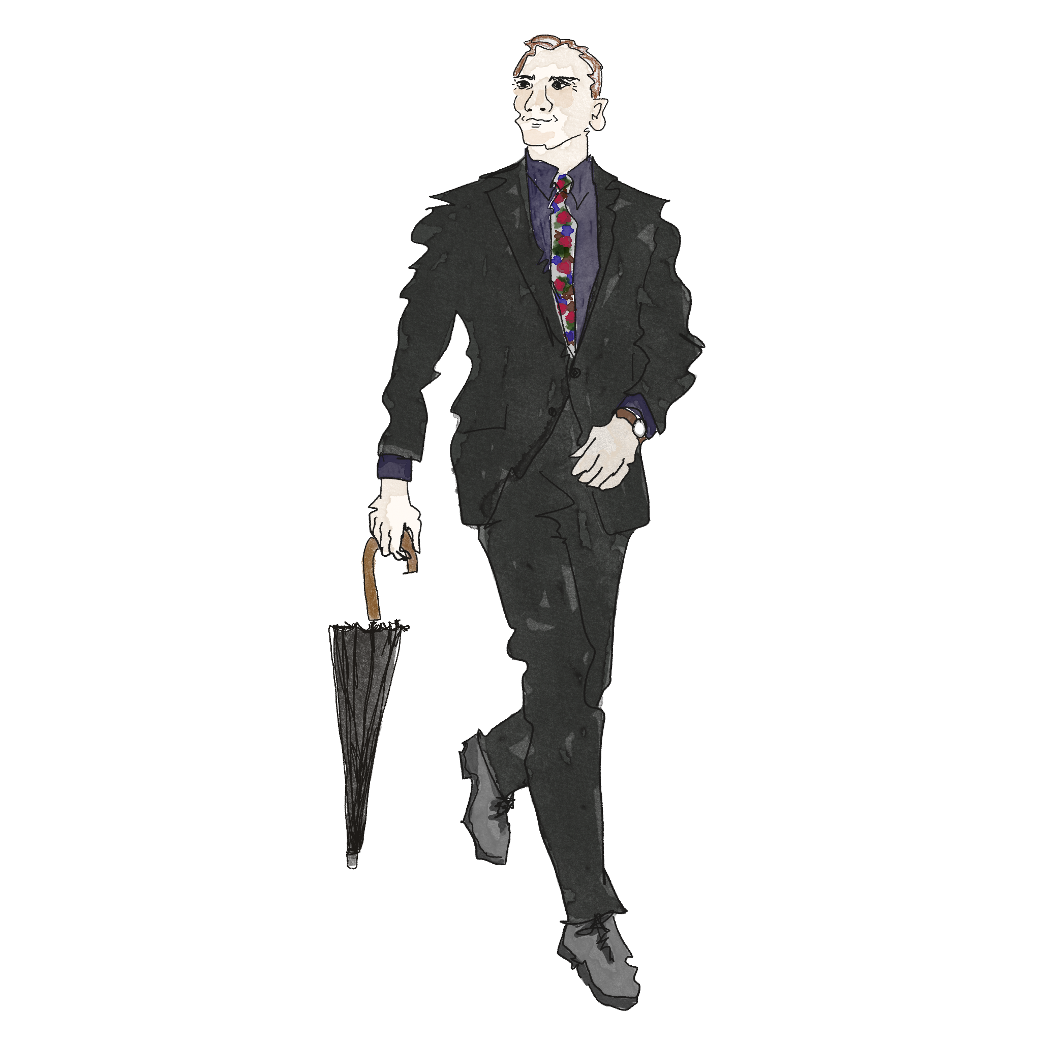 Illustration of Simon Derungs.